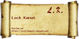 Lock Kanut névjegykártya